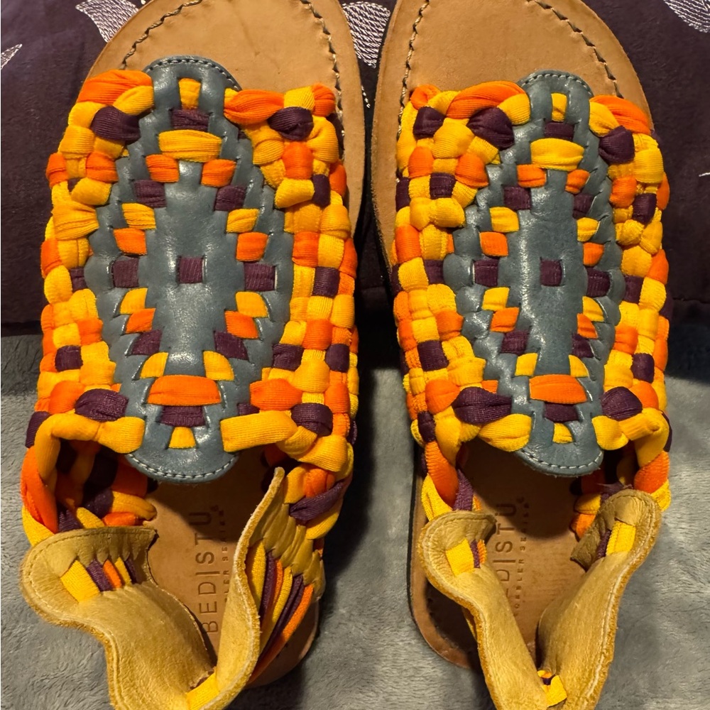 Bed Stu Multicolor Madrina Huarache Sandals - like new - Picture 2 of 11